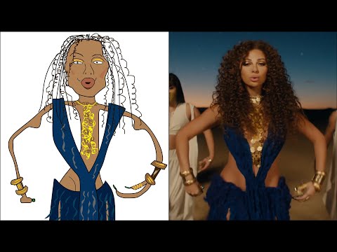 POP DRAWING MEME #172 | NICKI MINAJ & MYRIAM FARES - TUKOH TAKA | Ruby Fun