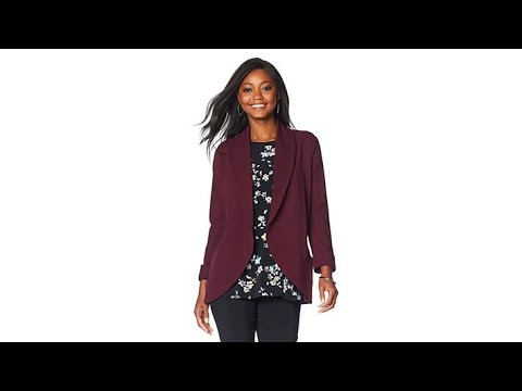 Nina Leonard HighTech Crepe Easy Blazer