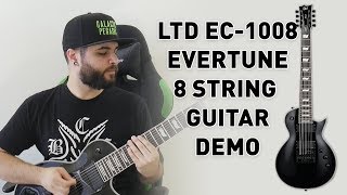 Video thumbnail for This 8 String Guitar Never Goes Out Of Tune! LTD EC-1008 Evertune Demo & Review by Andrew Baena