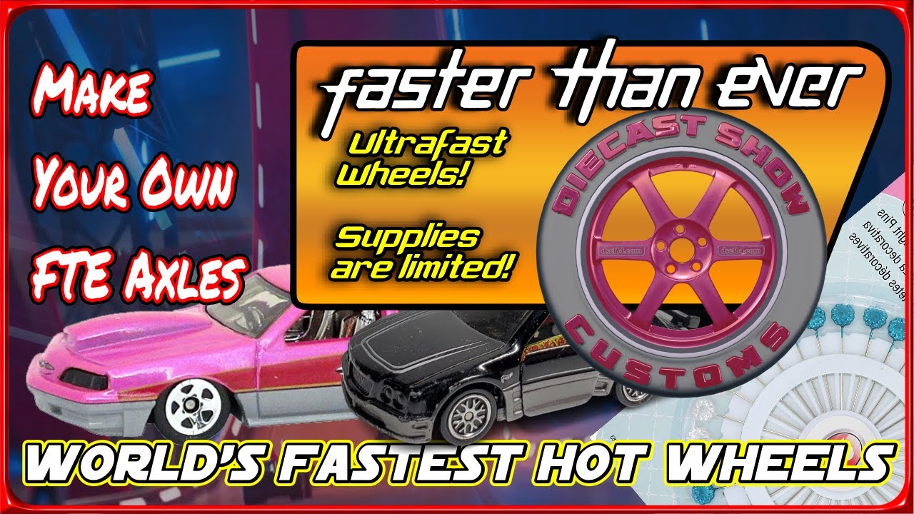 Make your own FTE Axles and How to lube Hot Wheels for racing