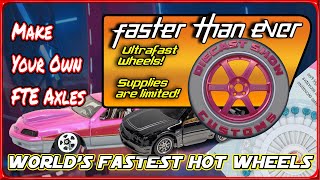 Make your own FTE Axles and How to lube Hot Wheels for racing