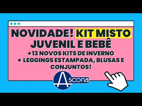 KIT MISTO JUVENIL E BEBÊ - 13 NOVOS KITS DE INVERNO - LEGGING ESTAMPADA, BLUSAS E CONJUNTOS!