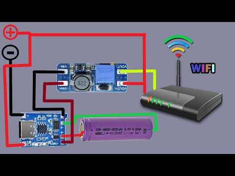 Download DIY Auto-Switching Mini UPS for Modem & Router | Uninterruptible Power Supply!