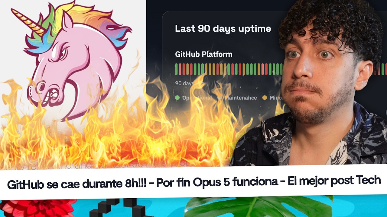 Noticias programación: GitHub se cae 8h! 🔥,  ¡Han arreglado Opus 5!, Cursor Origin #CaféConCodely