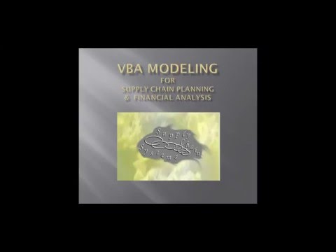 Excel VBA Lesson #5 - For Supply Chain Planning & Financial Analysis
