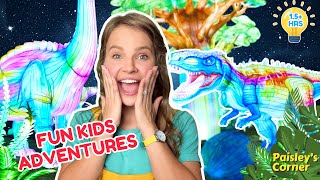 Fun Kids Adventures Learning with Silly Miss Lily 🦖🎨 Zoo, Dinosaurs, Art, & STEM | Videos for Kids