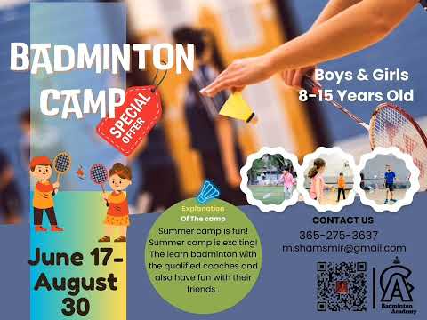 Ca badminton summer camp ,Join us for an unforgettable summer camp experience 🏸✨️