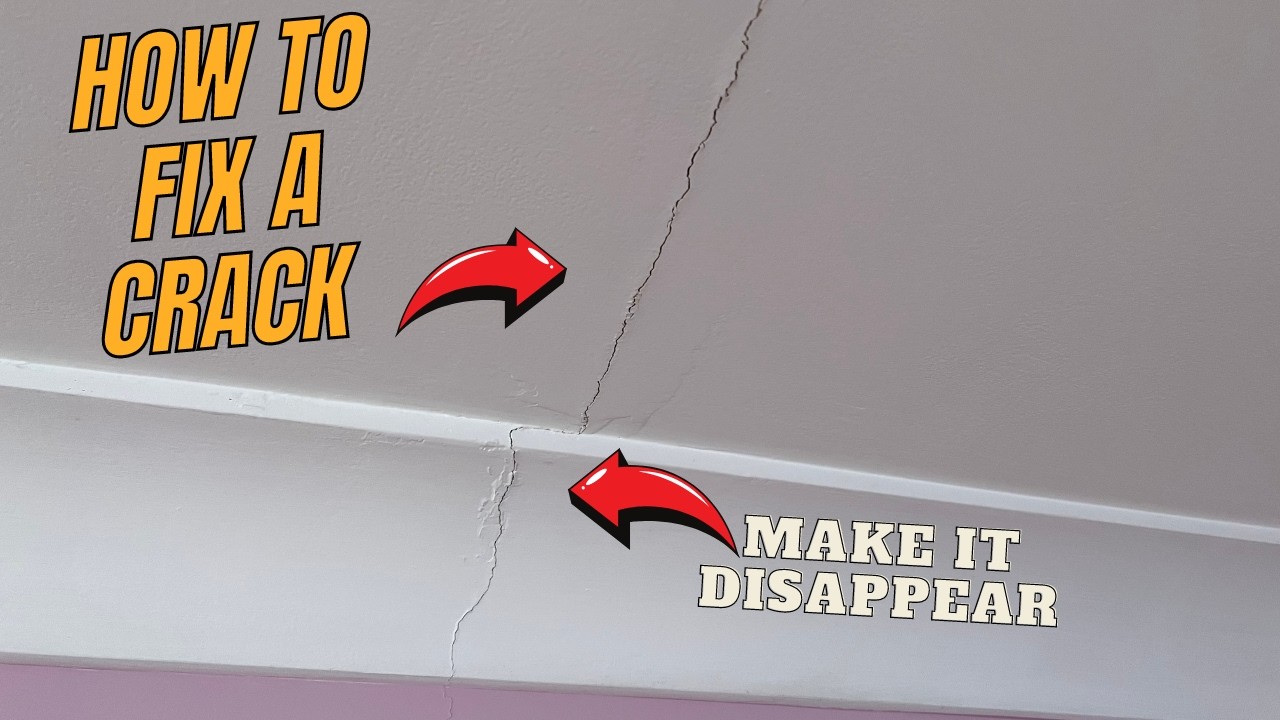 How to fix a crack in a ceiling or cornice - DIY