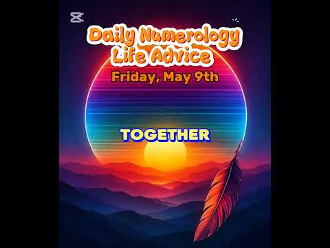 Daily Numerology Life Advice for May 9, 2026 offering transformation and clarity thru #numerology