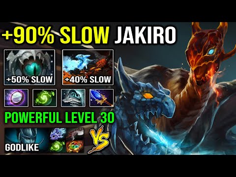 WTF 1st Item Blade Mail +90% Move Slow LEVEL 30 Carry Jakiro with Insane DPS Solo Roshan Dota 2