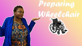 CNA Skills - How to use a  Wheelchair for Patient - Prometrics CNA State Exam - Safety Tips