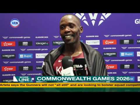 Wycliffe Kinyamal wins bronze in the men's 800m final at the Glasgow 2026 Commonwealth Games