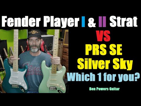 PRS SE Silver Sky VS Fender Player Series & Player II Stratocaster