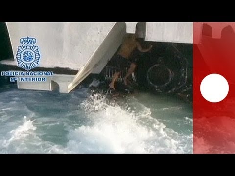 Algerian risks his life to cross Spanish border