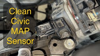 Clean Manifold Absolute Pressure sensor (MAP) on 9th generation Honda Civic (2012 - 2015)