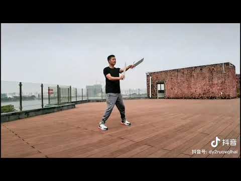 黄淳梁之子黄匡中示范八斩刀Master John Wong Hong Chung Show Baat Jaam Do Form