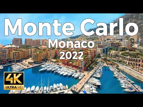 Monte Carlo 2022, Monaco Walking Tour (4k Ultra HD 60fps) – With Captions