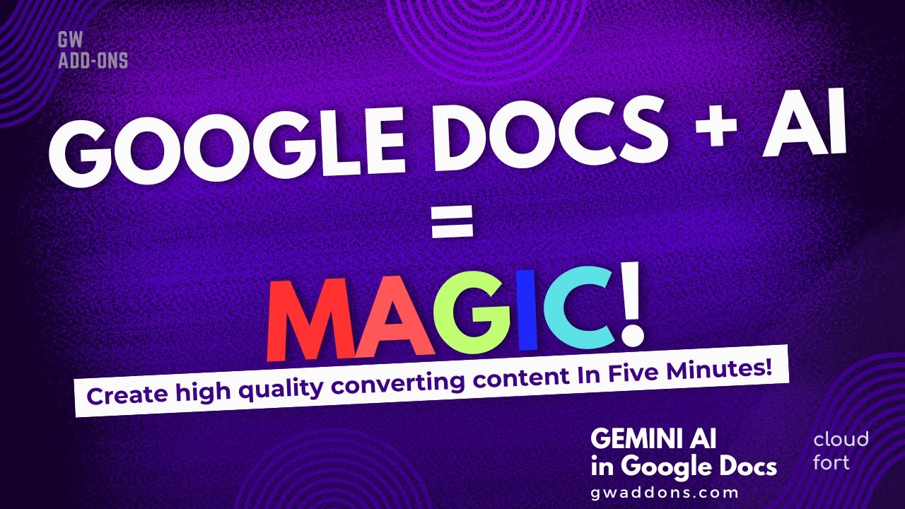 Google Docs + AI = Magic! See AI Assist for Gemini in Action