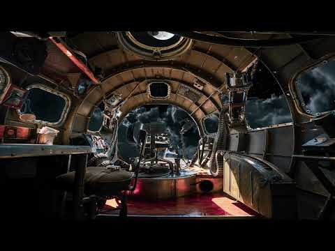 B-17 Bomber View From NOSE | White Noise | Deep Sleep | Focus | Study | Block out Background Noise