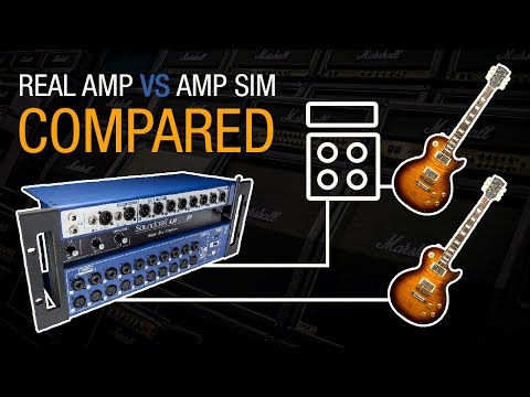 REAL AMP Vs AMP SIM - DIRECT GUITAR INTO THE SOUNDCRAFT Ui24R