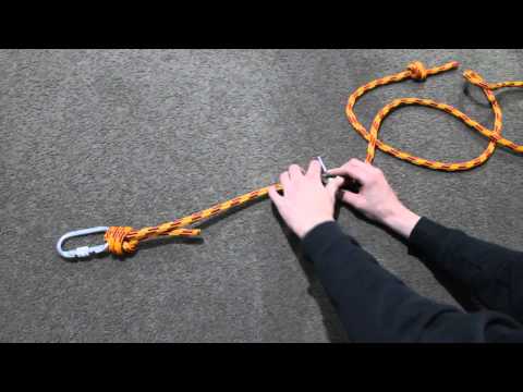 how to make a work positioning lanyard
