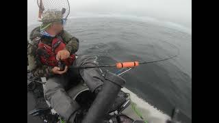 California King Salmon Fishing on Kayak