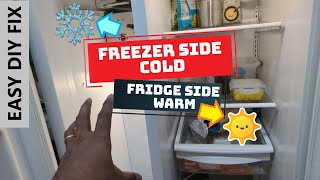 Freezer Chill, Fridge Warm — Side-by-Side Refrigerator DIY Fix