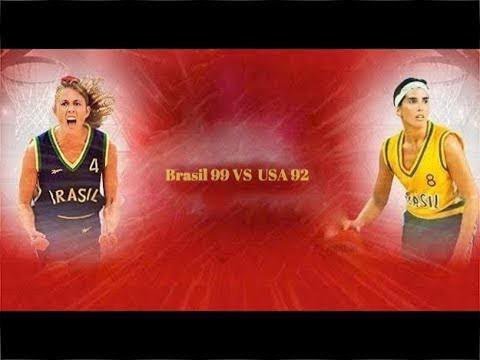 Isane Brasil  vs  USA  OverTime Women's Basketball Tournament 1993  (2nd Half)