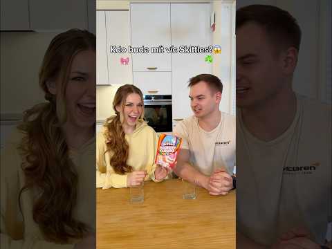 KDO BUDE MÍT VÍC SKITTLES VYHRÁVÁ?!😱 #kubaadanca #funny #vztahy #comedy #challenge