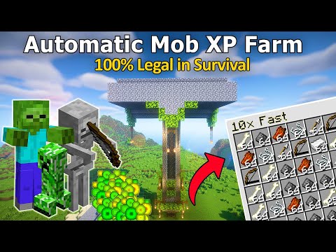 Minecraft: BEST AUTOMATIC MOB XP FARM in 1.20! | Step-by-step Guide