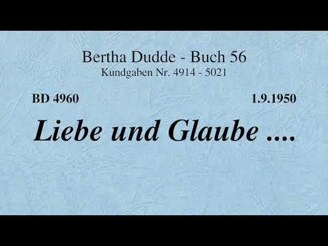 BD 4960 - LIEBE UND GLAUBE ....