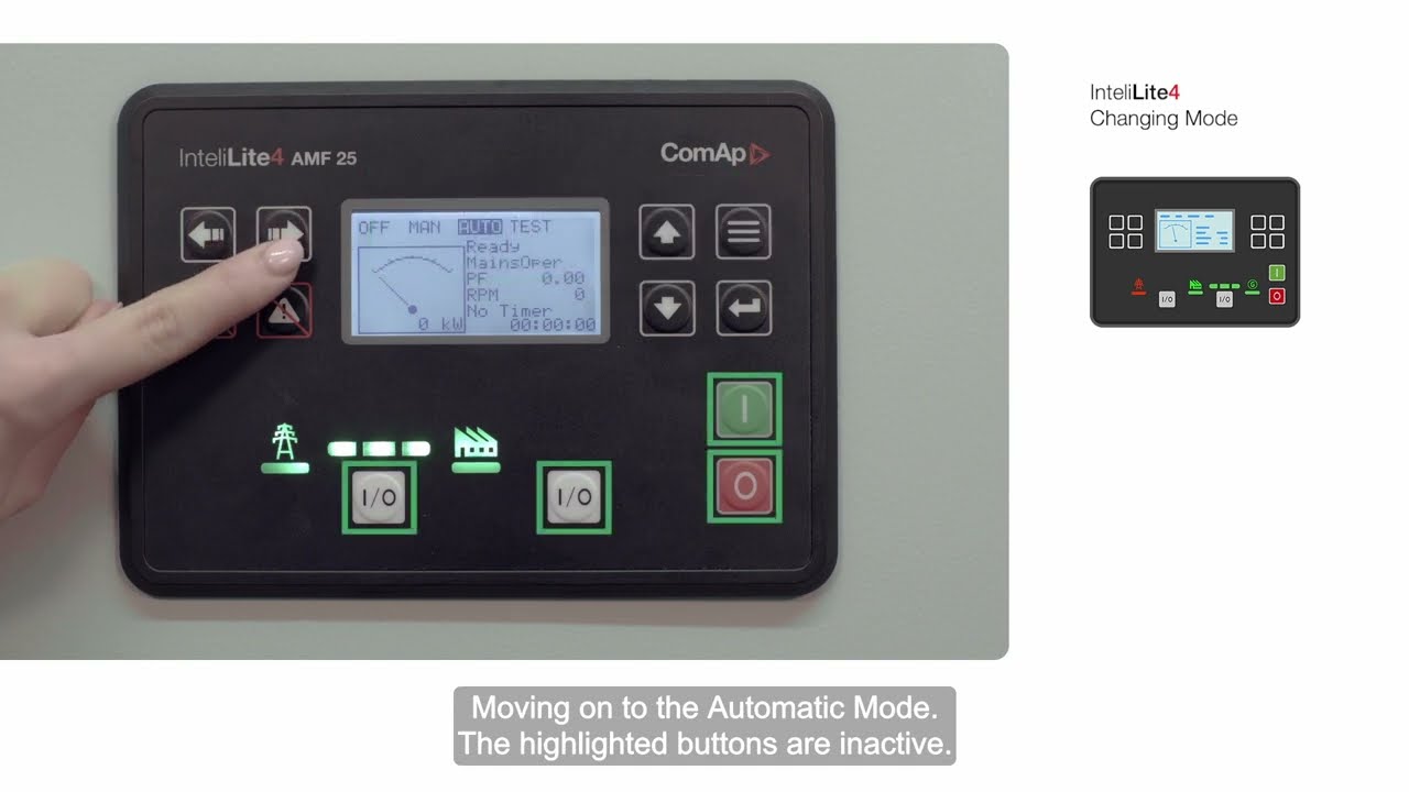 InteliLite4 Controller: How to start working with a ComAp controller
