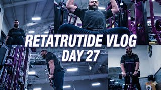 Retatrutide Vlog: Shoulder Day, HGH Fat Mobilization & Lab Test Delays (Day 27)