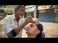 Best MIND BLOWING Stress Relief Indian Head Massage With Multiple TOOLS ASMR For QUICK SLEEP