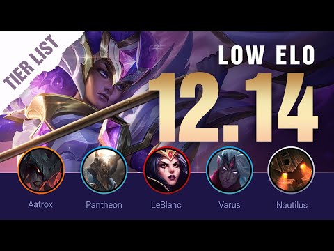 NEW Patch 12.14 TIER LIST for LOW ELO | Season 12 LoL