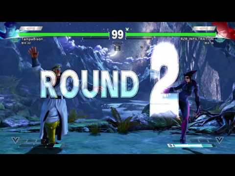 SFV: TampaBison(M.BISON) vs RZR_INFILTRATION(JURI) - Ranked Match 2