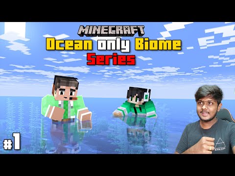 GMK GAMER - Ocean Only Biome Survival | Minecraft In Telugu | #1 | GMK GAMER