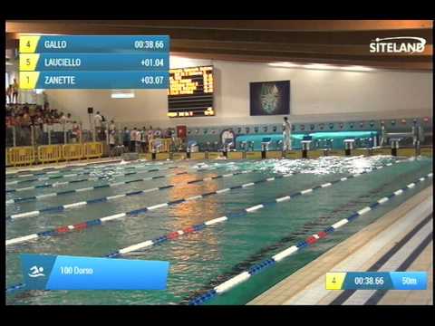 Serie 3 dei 100 Dorso  Assoluti Maschi Master - Campionati Regionali Masters 2014 di Veneto e Friul