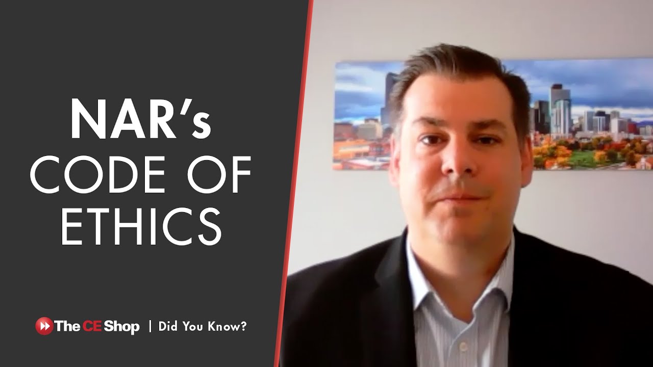 NAR's Code of Ethics | The CE Shop | Did You Know?