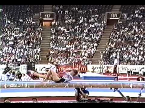 1st Team URS Natalia Kalinina BB - 1991 World Gymnastics Championships 9.875