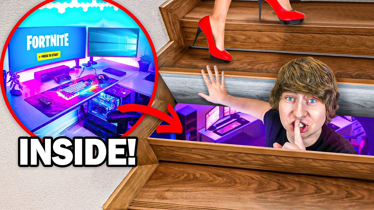 I Built a Secret Gaming Room to Hide From My Mom!