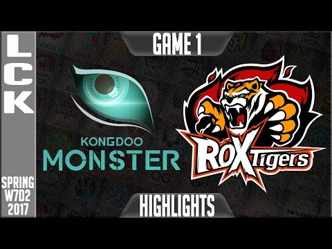 Kongdoo Monster vs ROX Tigers Highlights Game 1 - LCK Week 7 Day 2 Spring 2017 KDM vs ROX G1