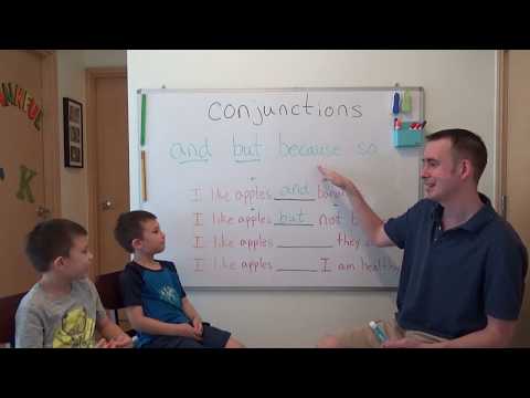 Let's Learn about Conjunctions: And - But - Because - So