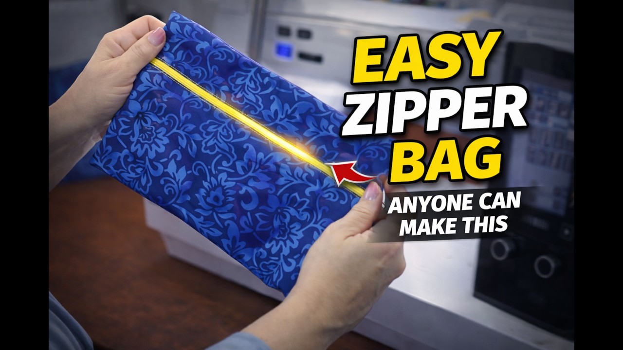 Easy Zipper Bag Tutorial for Beginners (Step-by-Step)