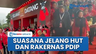 Ancol Memerah Jelang Rakernas dan HUT Ke-53 PDIP, Megawati Semringah Hadir bersama Elite Partai