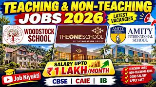 Amity International School Vacancies | Teaching & Non-Teaching Jobs 2026 🔥 | PGT