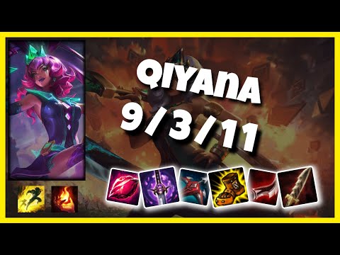KOREAN Challenger Qiyana MID (9/3/11) vs AKALI Gameplay Replay - Patch 10.19