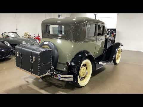1931 Ford Model A Victoria in Olive Green