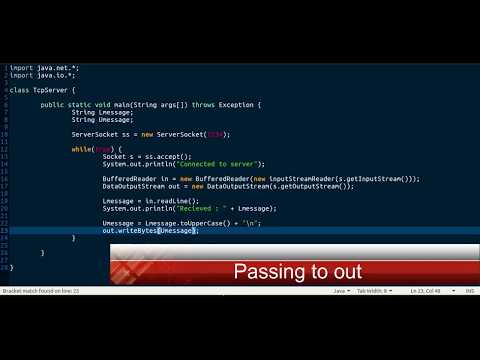 Java Tcp Server Client Networking