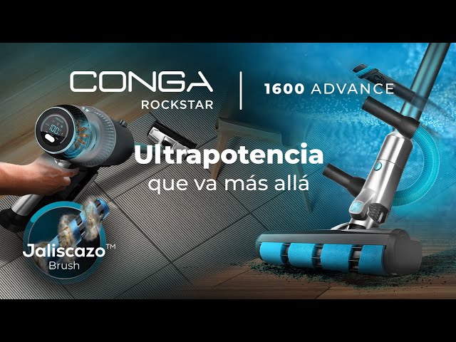 Cecotec Conga Rockstar 1700 Titanium ErgoWet Aspirador Escoba/Mano sin  Cable 29.6V 680W, PcComponen